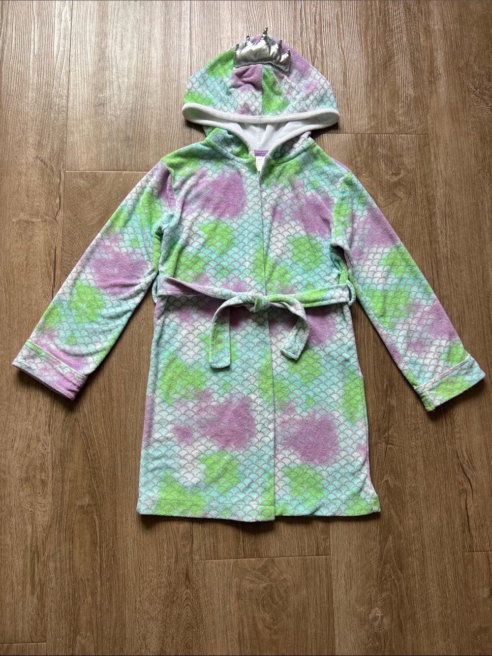 Member’s Mark Kids Multicolor Hooded Mermaid Swim Coverup Size Small (6/7)